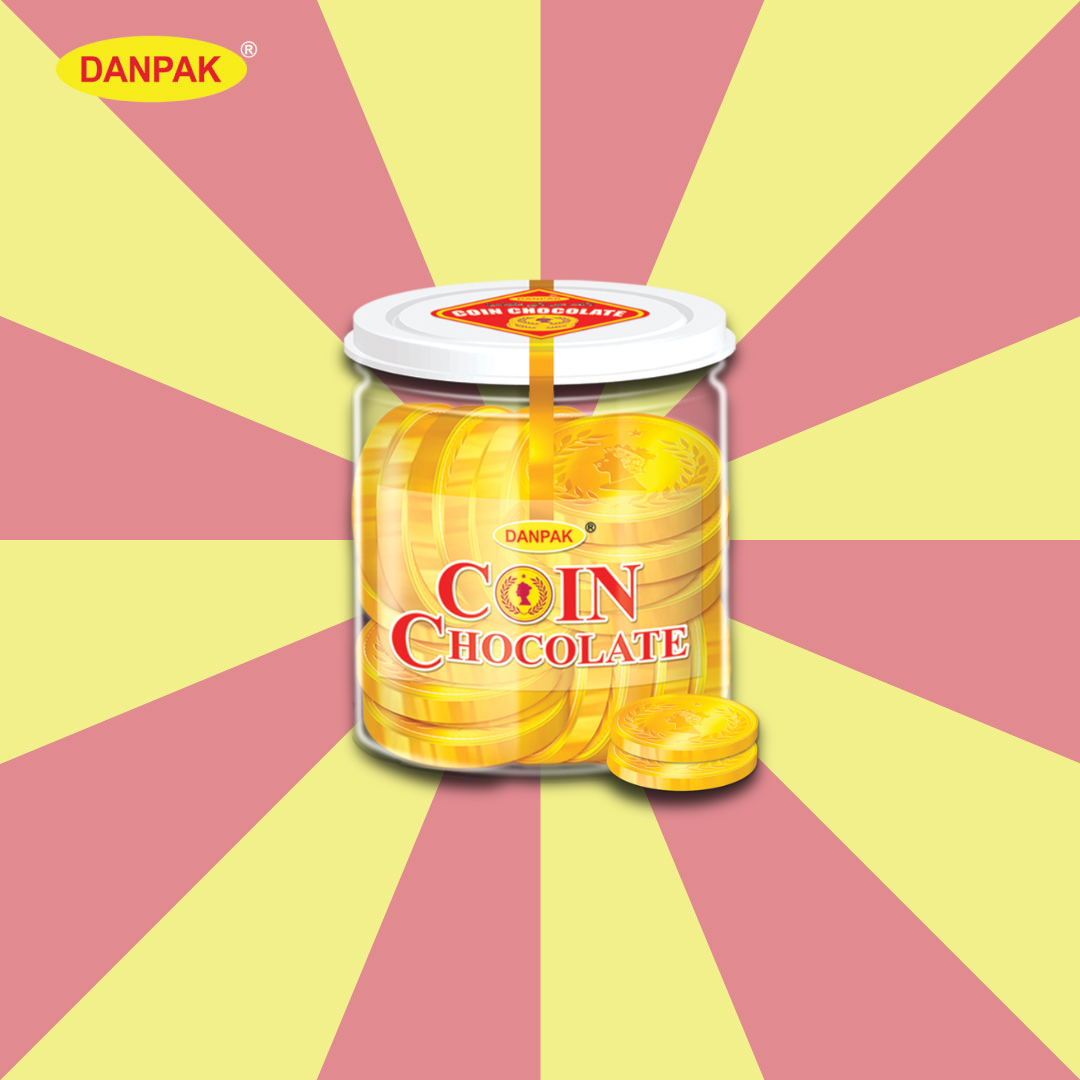 Coin Chocolate Jar