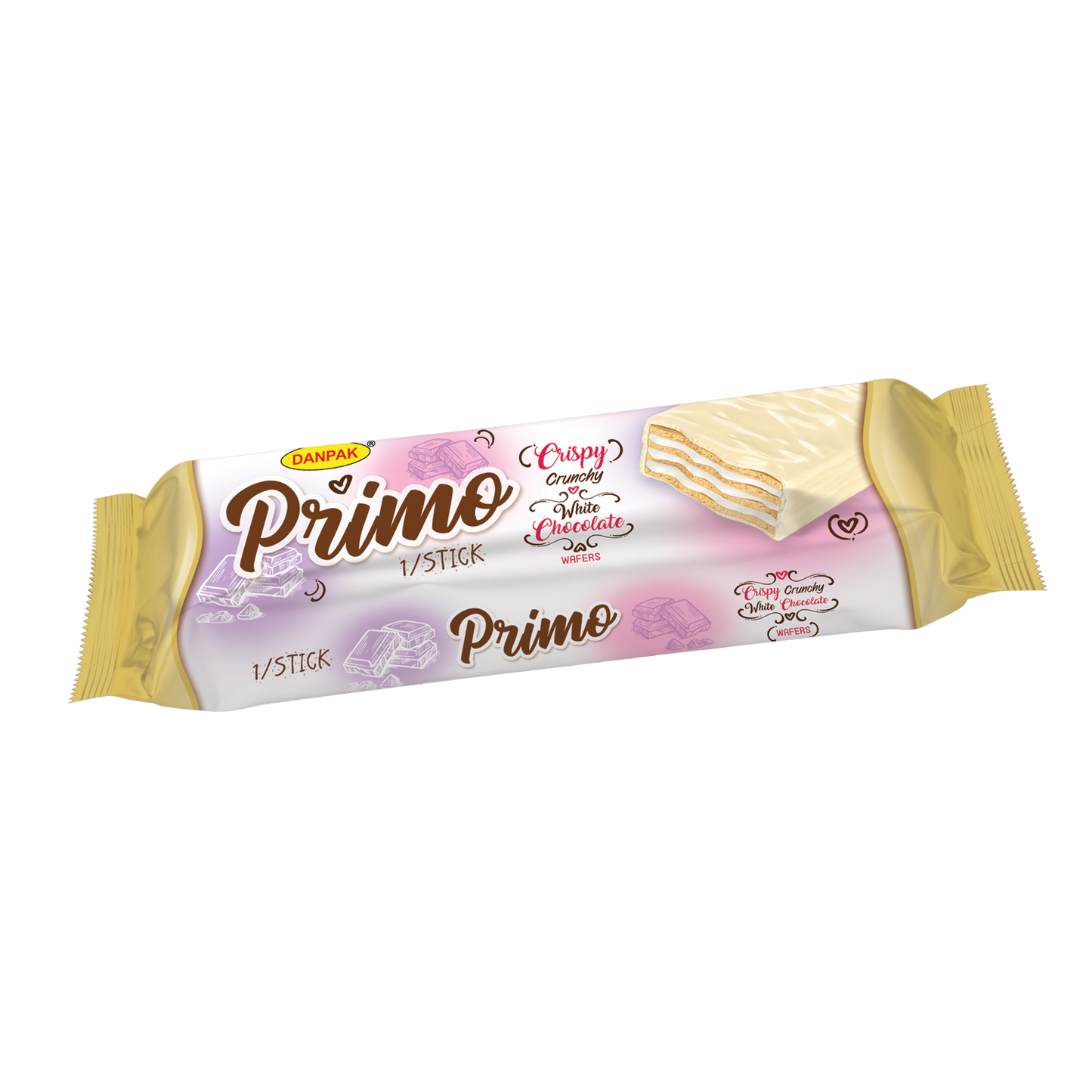 Primo Crispy Crunchy White Chocolate Wafers